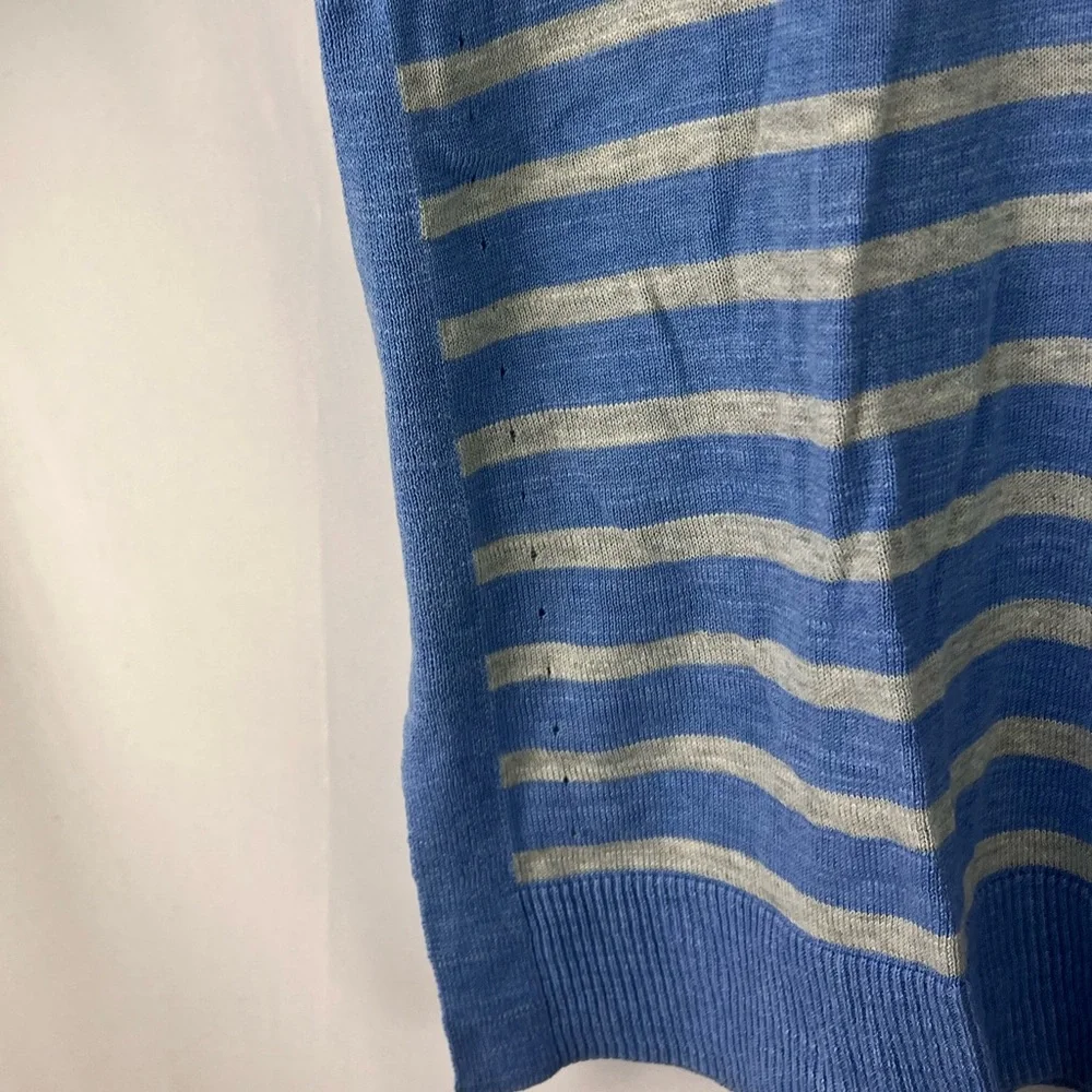 Vineyard Vines Relaxed Striped Cotton Sweater - Picture 9 of 10